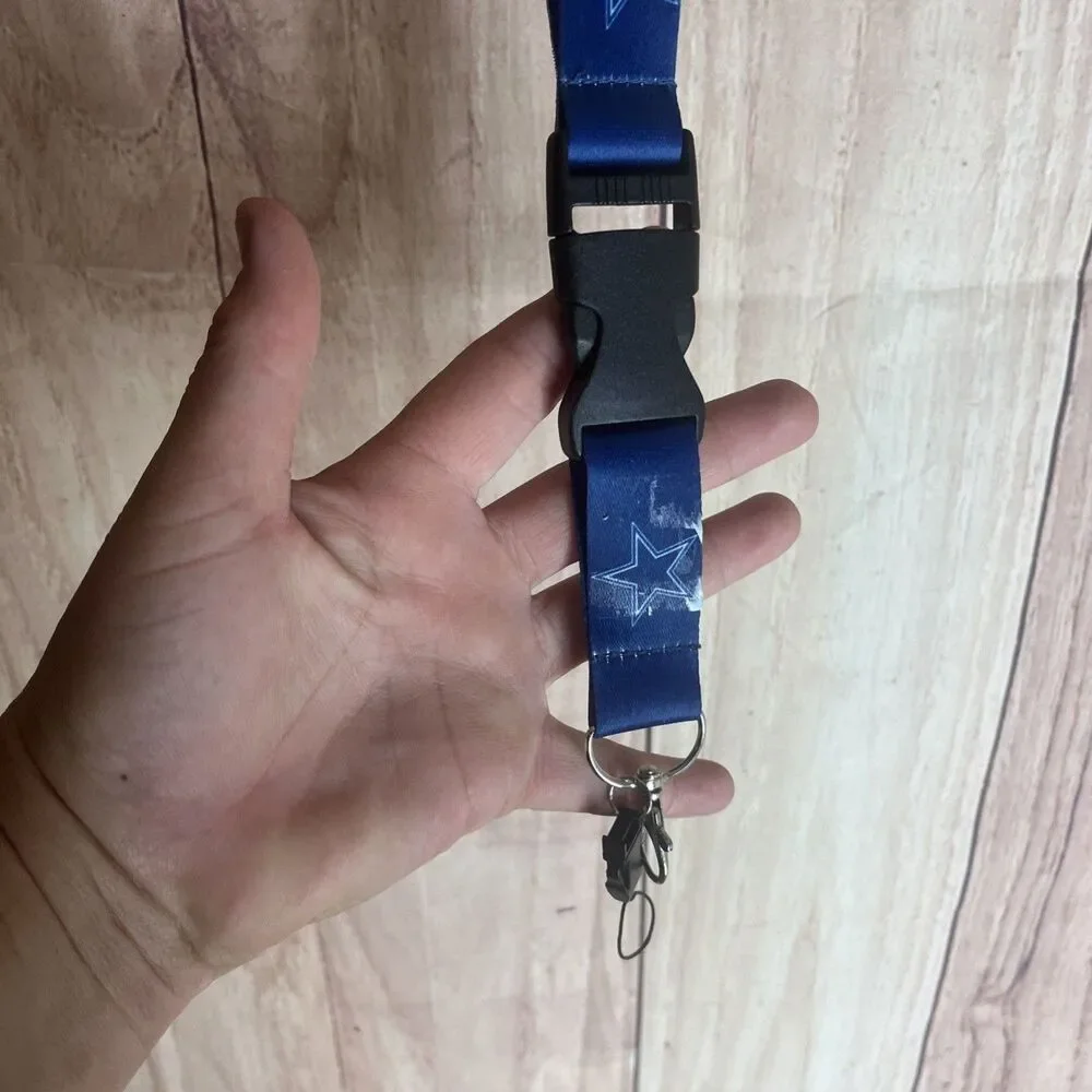 NFL Dallas Cowboys Football Lanyard Detachable Keychain Holder Strap 24